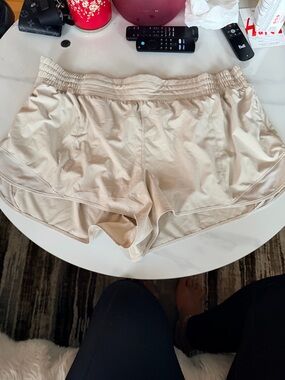 lululemon athletica Beige Athletic Skort with Built-In Shorts